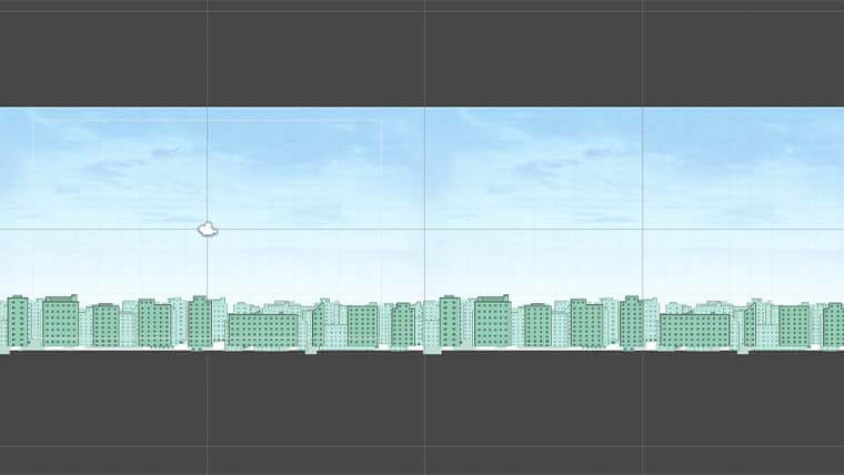 背景をスクロールさせて繰り返し表示する方法【Unityで2D 