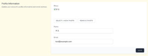 プロフィール画像が正常に表示されない。